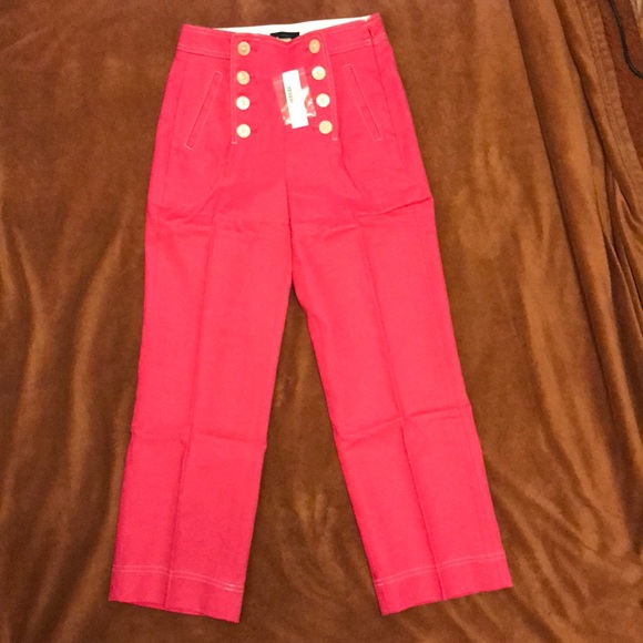 NWT J Crew Peyton Sailor Pant in Stretch Linen - Picture 5 of 14